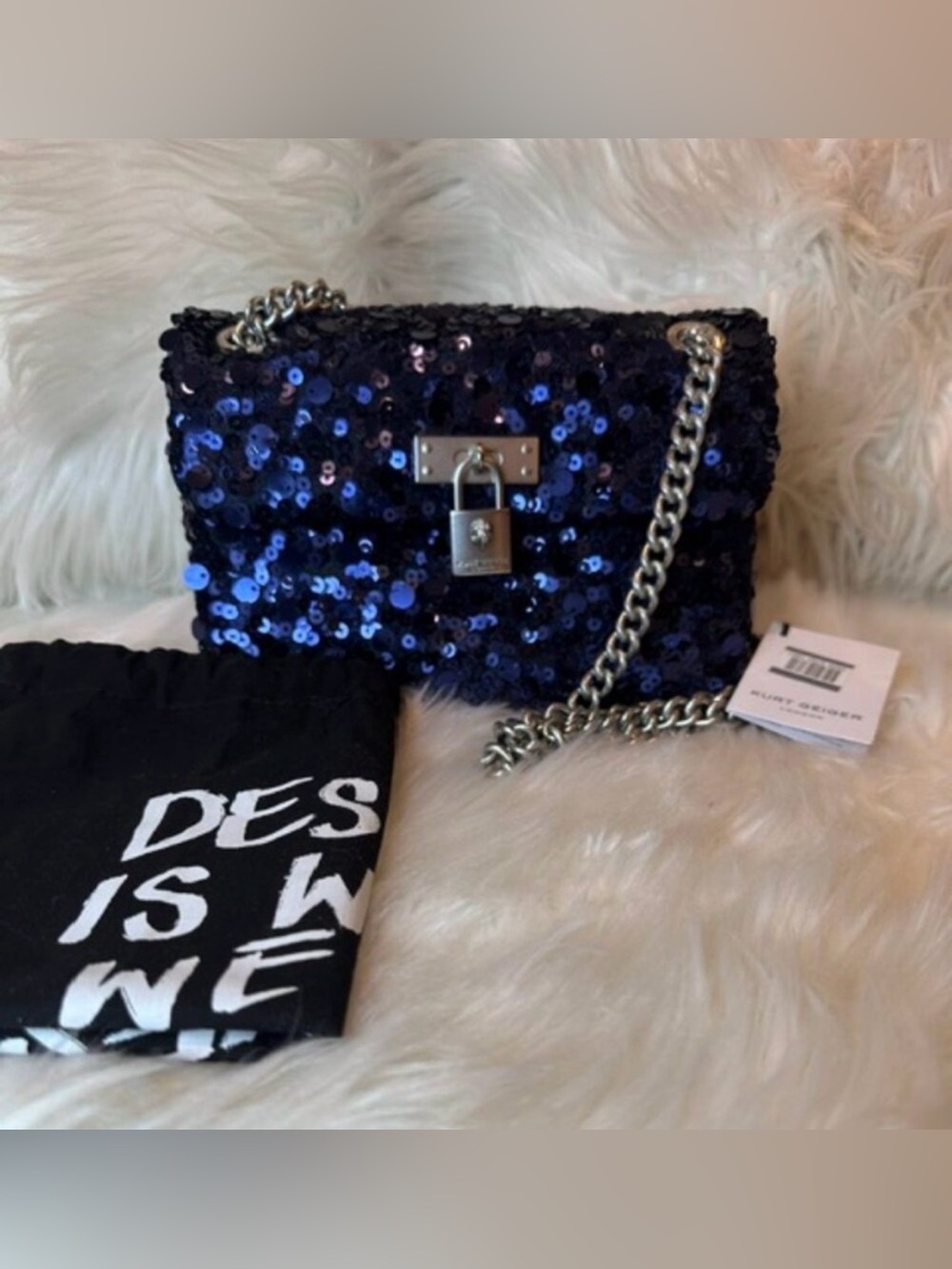 NWT Kurt Geiger Sequin Mini
Brixton Crossbody Bag - Picture 2 of 15